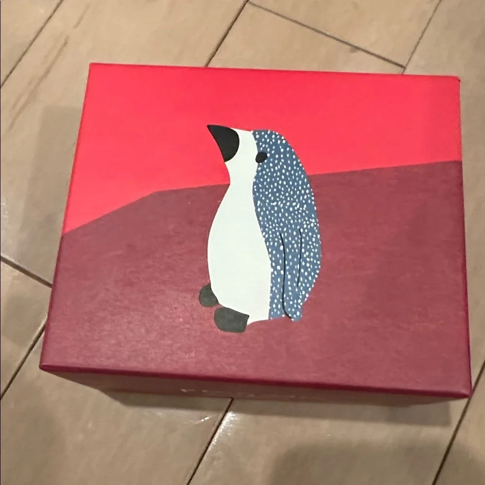 West Elm Glass Penguin Decoration